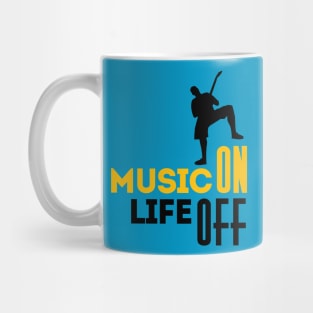 Music On (yellow) Mug